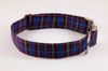 Blue Plaid School Boy Bow Tie Dog Collar