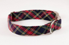 Classic Black and Red Tartan Plaid Dog Bow Tie Collar