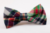 Madras Bow Tie Dog Collar