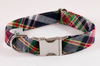 Classic Madras Bow Tie Dog Collar