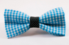 Carolina Panthers Blue and Black Dog Bow Tie Collar