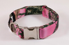 Pretty Pink Sporting Girl Camo Bow Tie Dog Collar
