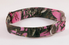 Pretty Pink Sporting Girl Camo Bow Tie Dog Collar