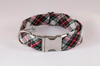 A Perfect Christmas Tartan Plaid Bow Tie Dog Collar