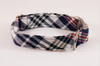 Navy and Pink Madras Dog Collar