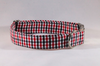 Preppy Black and Red Gingham Georgia Bulldogs Dog Bow Tie Collar