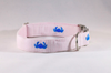 Preppy Pink Crab Seersucker Dog Collar