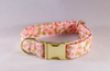 Champagne Pop Pink and Gold Polka Dot Dog Bow Tie Collar--Valentine's Day