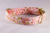 Champagne Pop Pink and Gold Polka Dot Dog Bow Tie Collar--Valentine's Day