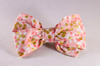Champagne Pop Pink and Gold Polka Dot Girl Dog Bow Tie Collar--Valentine's Day