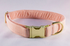 Preppy Orange Seersucker Bow Tie Dog Collar