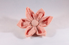 Preppy Orange Seersucker Girl Dog Flower Bow Tie Collar