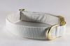 Preppy Khaki Seersucker Bow Tie Dog Collar