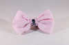 Preppy Pink Skull and Crossbones Girl Dog Bow Tie Collar