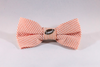 Preppy Football Orange Seersucker Dog Bow Tie, Tennessee Vols