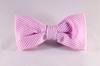 Preppy Pink Seersucker Bow Tie Dog Collar