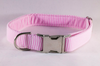 Preppy Pink Seersucker Dog Collar