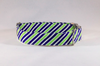 Navy Blue and Lime Dog Bow Tie Collar