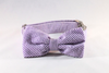 Preppy Purple Seersucker Bow Tie Dog Collar