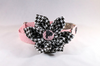 Crimson Tide Alabama Seersucker Houndstooth Bear Bryant Girl Dog Flower Bow Tie Collar