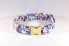 Periwinkle Les Fleurs Girl Dog Flower Bow Tie Collar