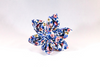 Periwinkle Les Fleurs Girl Dog Flower Bow Tie Collar