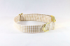 Preppy Khaki Gingham Dog Bow Tie Collar