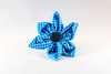 Carolina Panthers Blue and Black Girl Dog Flower Bow Tie Collar