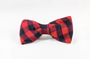 Preppy Pup Buffalo Check Plaid Bow Tie Dog Collar