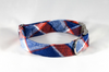 Red White and Blue Americana Plaid Flannel Patriotic Pup Bow Tie Dog Collar