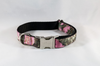 The Sporting Pup Pink Camo Bow Tie Dog Collar--Black
