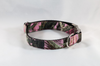 The Sporting Pup Pink Camo Girl Dog Flower Bow Tie Collar--Black