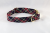 Classic Black and Red Tartan Plaid Girl Dog Flower Bow Tie Collar