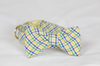 Mardi Gras Gingham Dog Bow Tie Collar