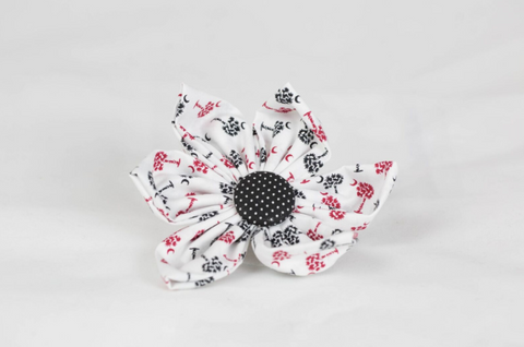 Gamecocks Garnet and Black Palmetto Palm Tree Game Day Girl Dog Flower Bow Tie