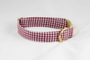 Gamecocks Garnet and Black Gingham Palmetto Palm Tree Game Day Dog Bow Tie Collar