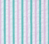 Preppy Pink and Green Seersucker Girl Dog Flower Bow Tie