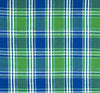 Preppy Green and Blue Madras Plaid Bow Tie Dog Collar