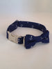 Navy Blue Anchor Dog Bow Tie Collar