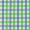 Preppy Blue and Green Gingham Dog Bow Tie